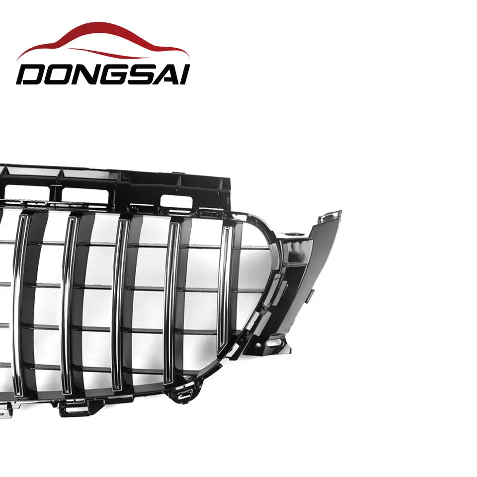 GT стиль ABS передний бампер Серебряный гриль решетка для Mercedes Benz E класс W213 W238 E43 E53 E63s 2016 +