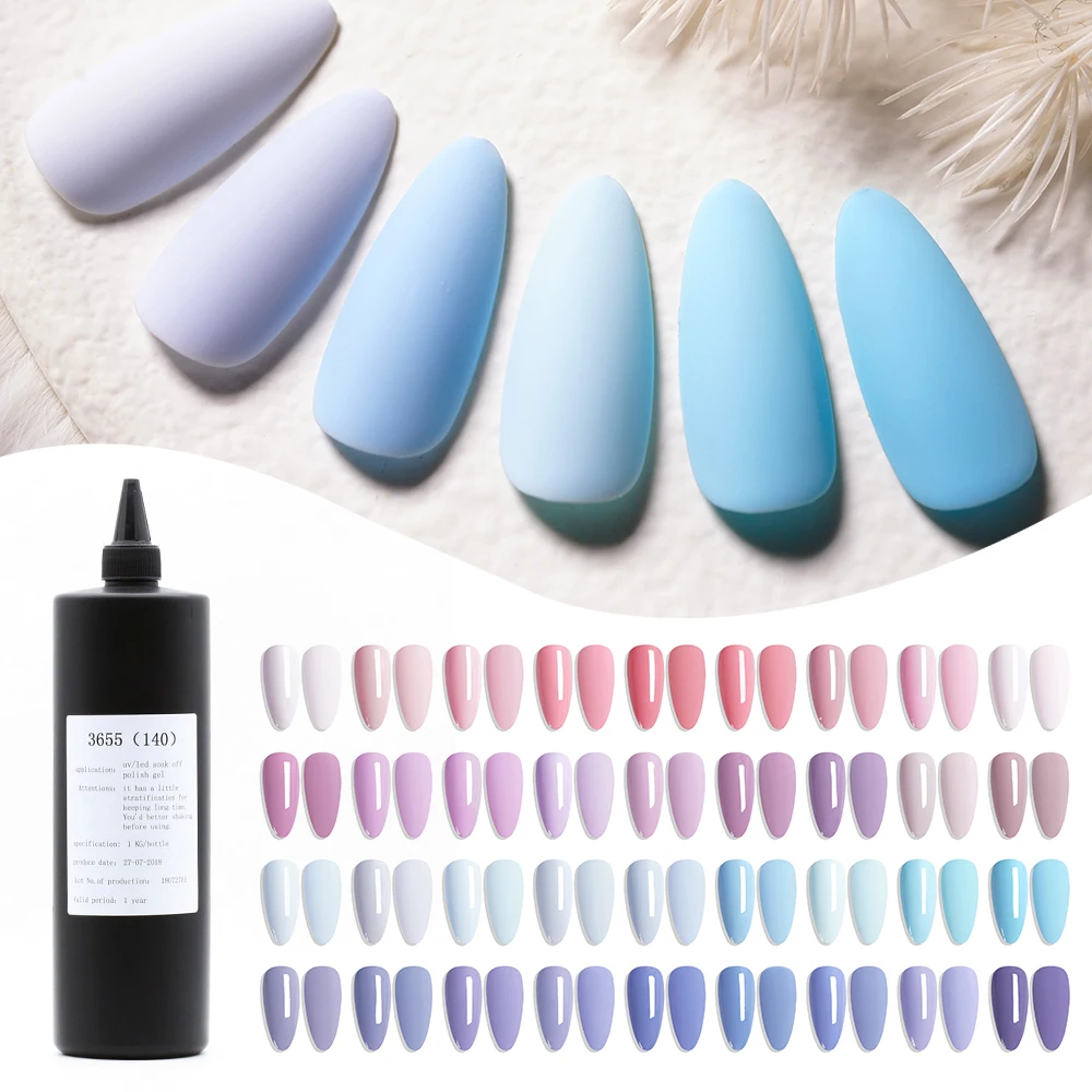 Wholesale Gellish Esmalte Em 1KG Hema Free Gel Polish Vernis Permanent Esmaltesmalt De Unas En Gel Gel UV