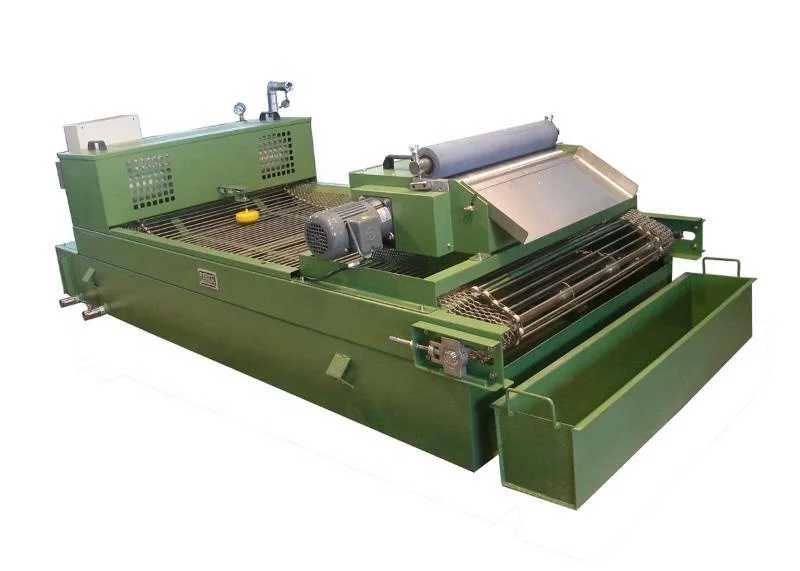 Paper band gravity filter for grinding machine