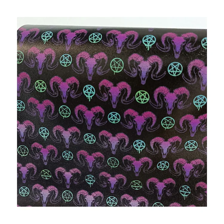 Digital print PU leather Faux Vinyl Printed Synthetic Leather for Printed Leather Bags Sofa Furniture