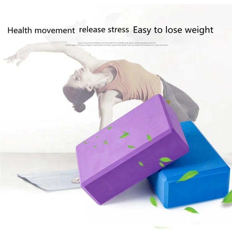 
2 Pcs Body Shaping Yoga Block EVA Foam Yoga Brick Blocks for Yoga/Pilates/Meditation 