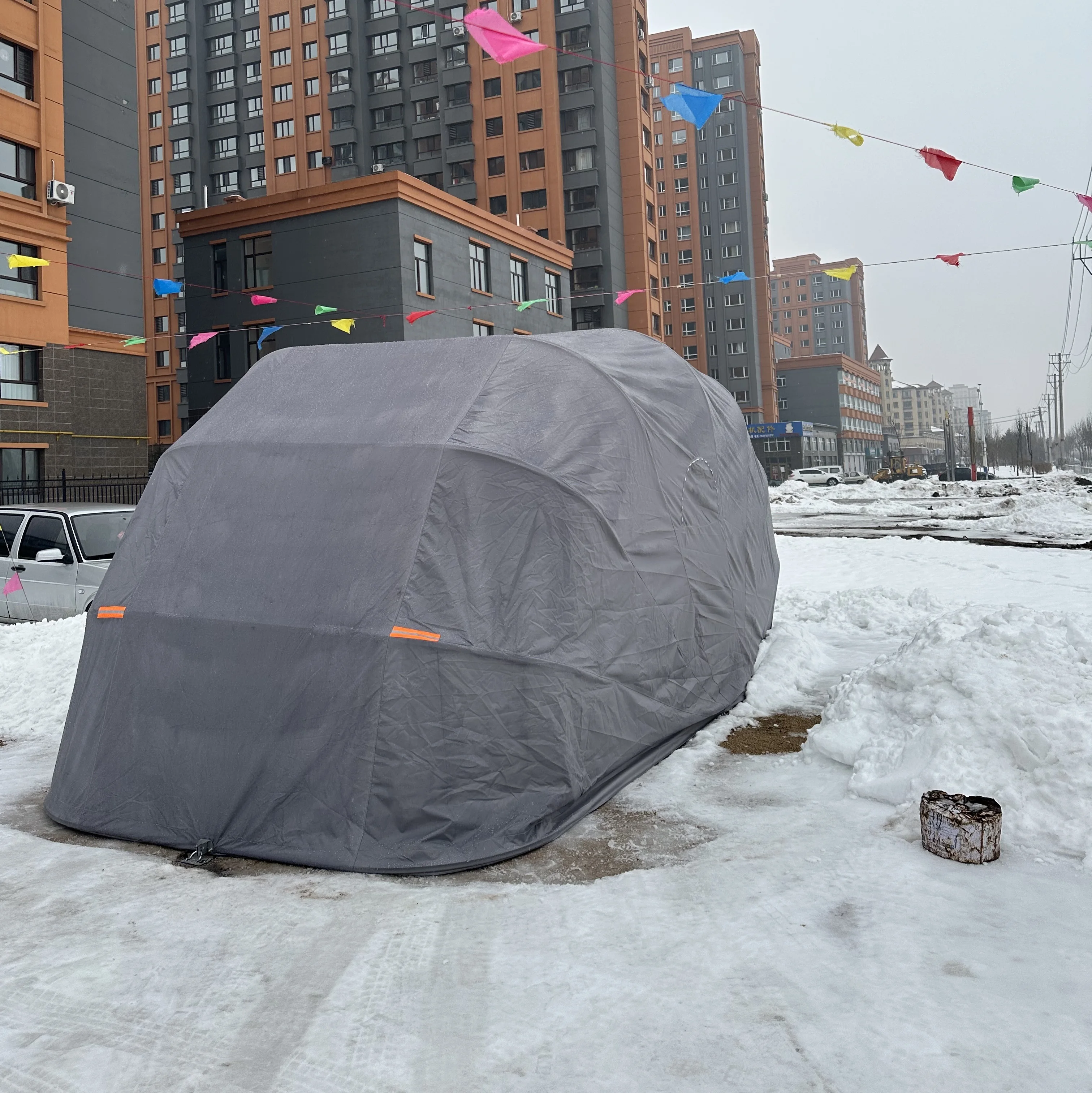 Amas Car Shed Foldable Lockable Durable Shelter Carport Canopy garage Protection From Hot Sun Rain Snow Dust