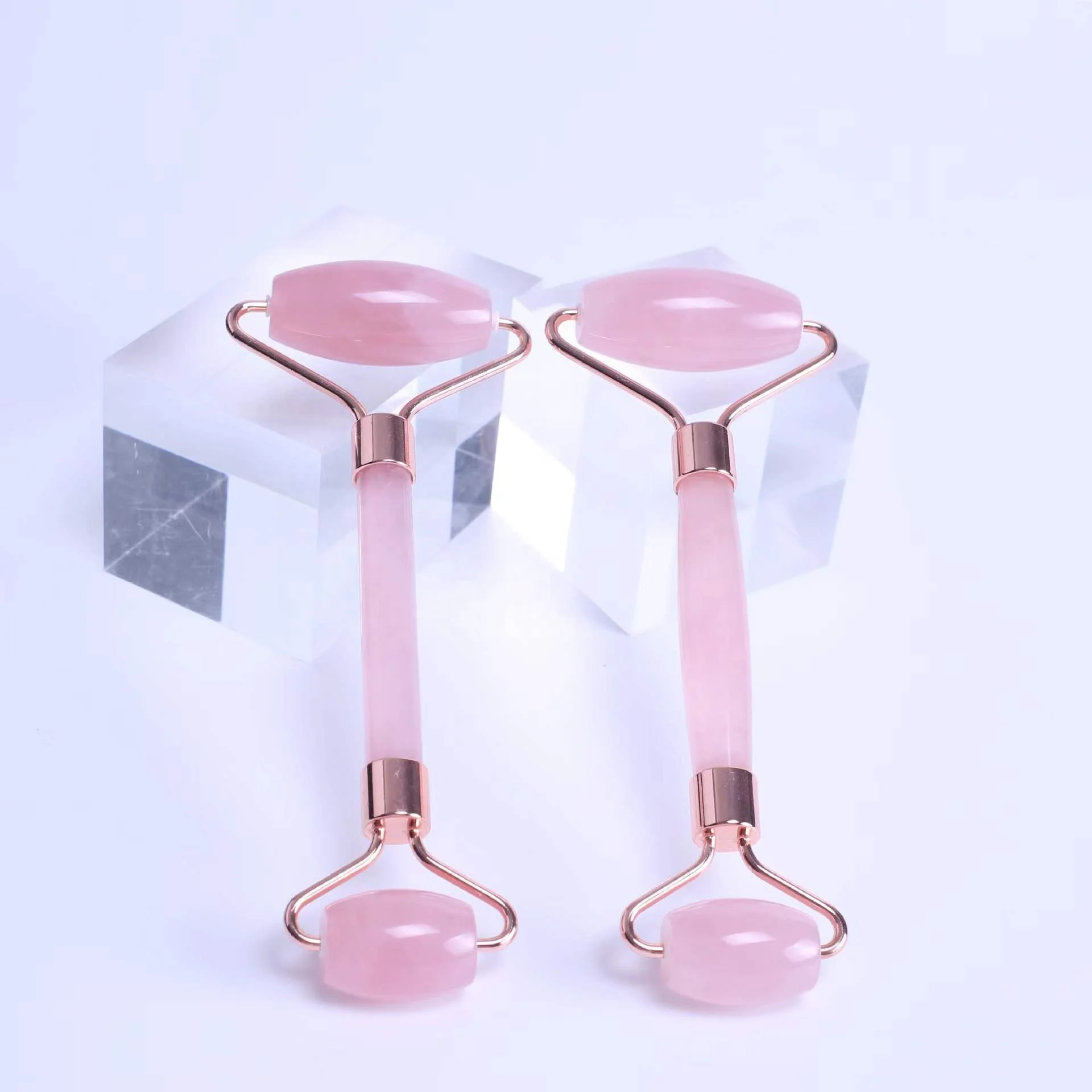 2021 rose quartz face massage  natural stone gouache scraper jade roller