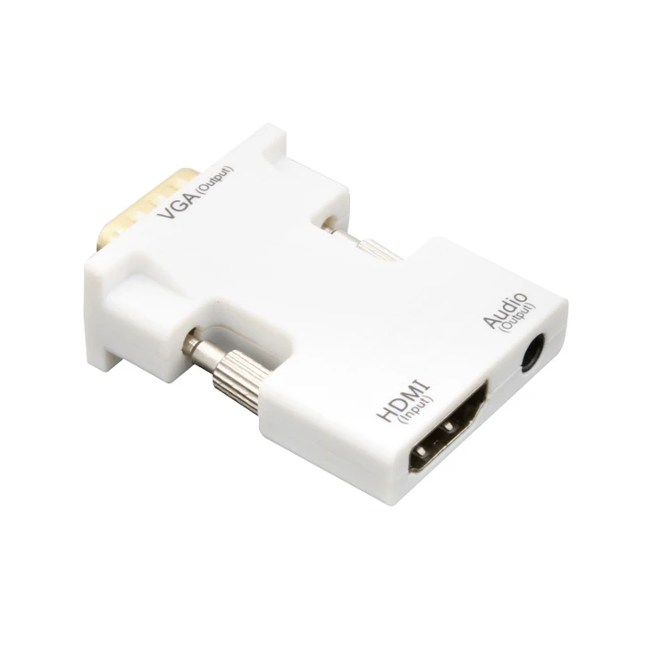 Factory Wholesale Male To Famale Converter 1080p Hdmi to Vga Adapter with Audio Cable