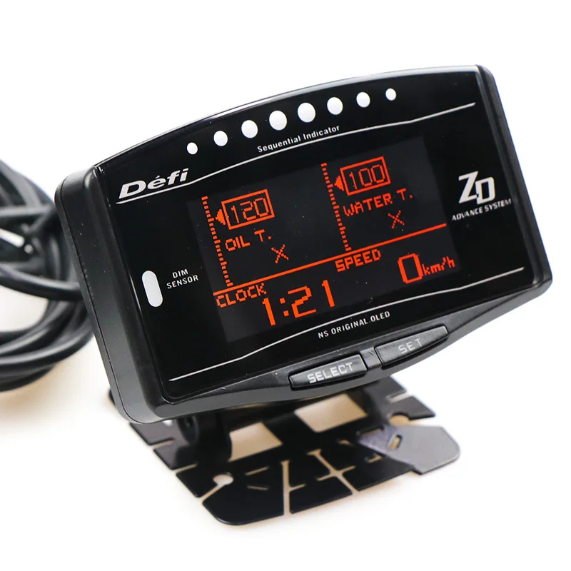 1set Universal  defi ZD meter advance gauge Display Digital Water/ Oil Temperature  RPM Speedometer Boost EGT AFR gauge
