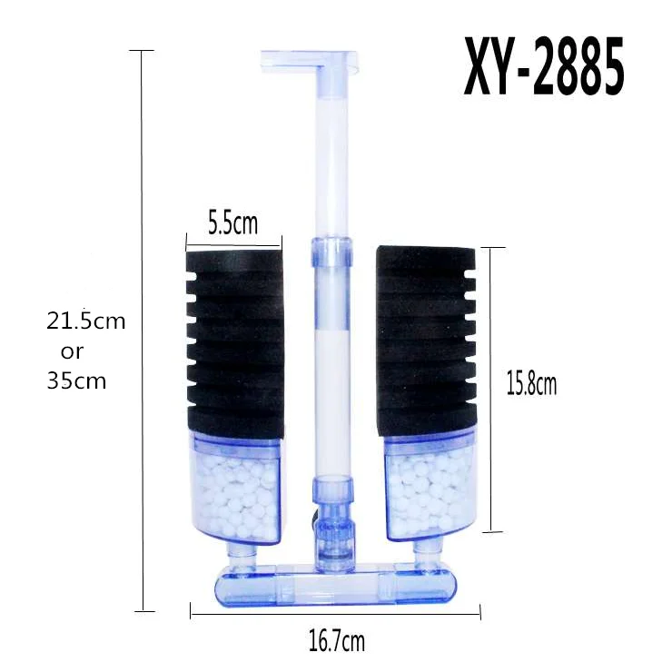 Xinyou Water Fairy Fish Tank Mini Toilet Absorber Small Filter Anti-gas Lift Pneumatic Oxygenation Sponge Filter For Aquarium