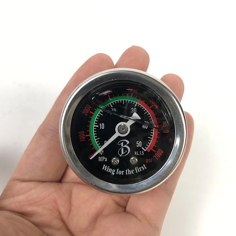 wholesaler supply PCP pump Gauge Mini Air Pressure Gauge 400bar
