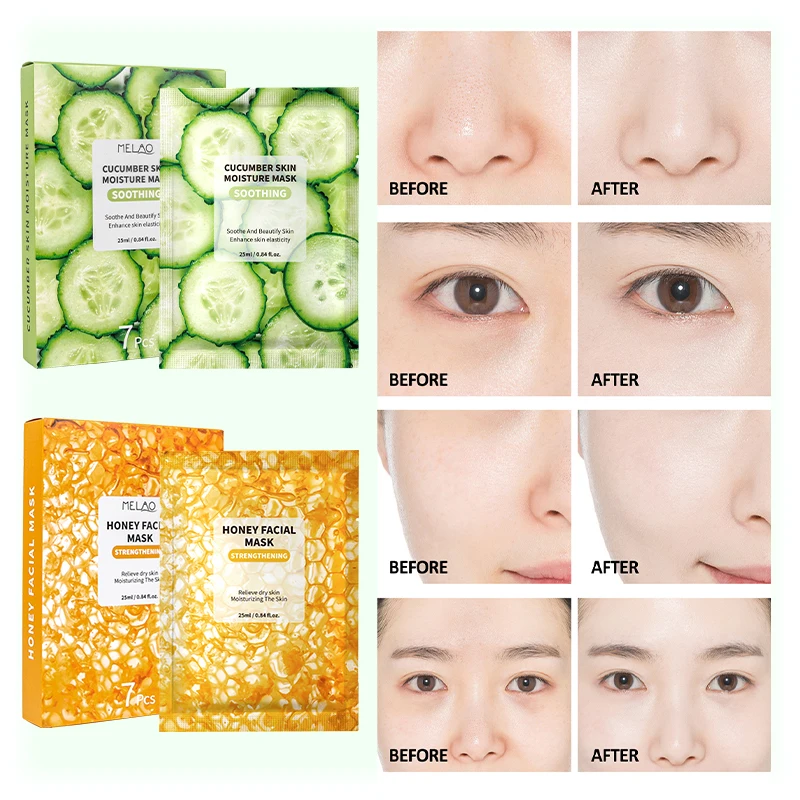 Custom Private Label Whitening Moisturizing Sheet Fruit Beauty Face Mask   Skin Care Facial Mask