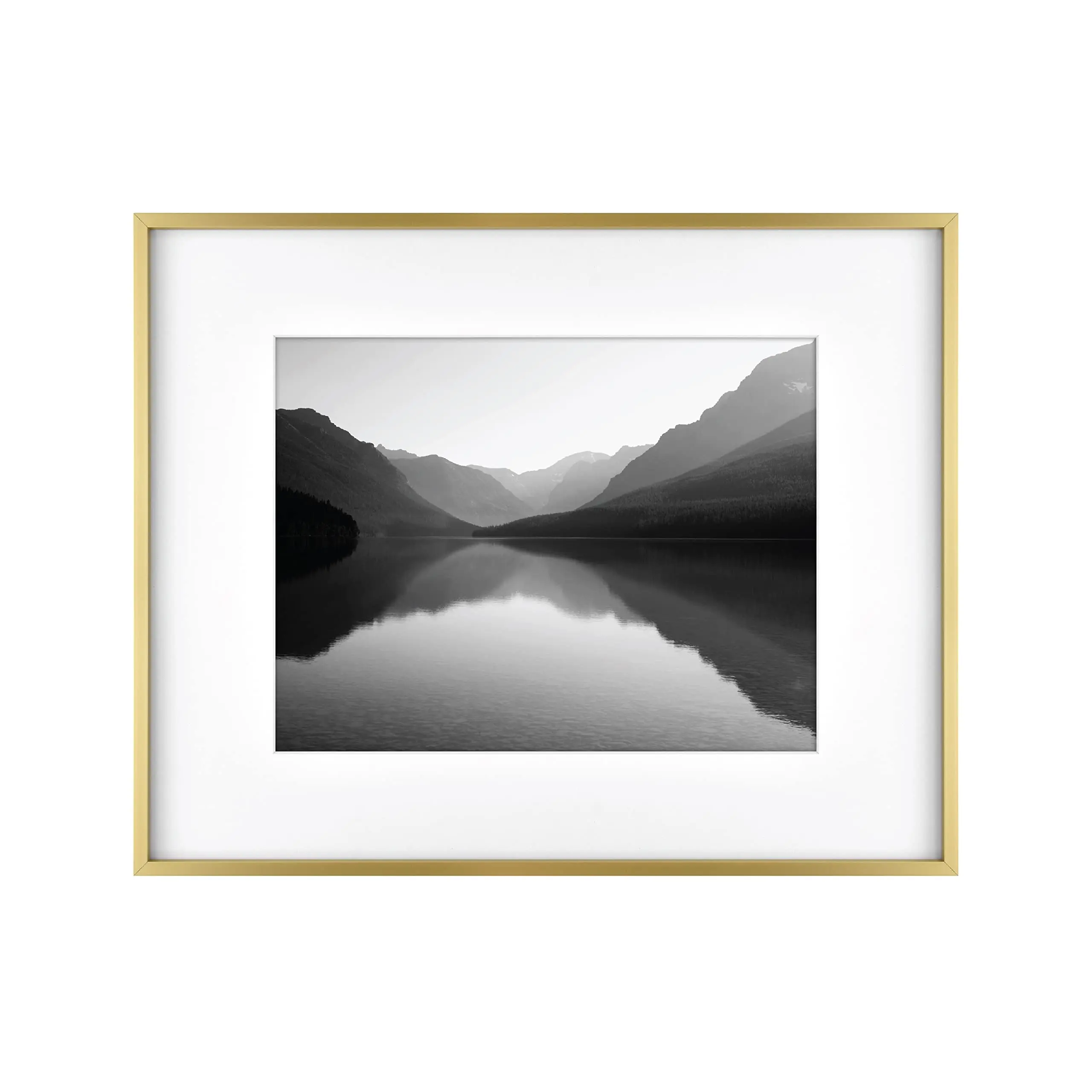 Doremi Wholesale Gold glossy Minimalist Narrow Edge Aluminum Alloy Silver Black Metal Photo Decorative Art Picture Frame