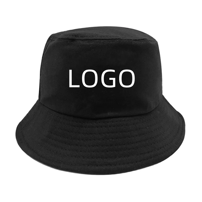 Custom print fisherman hats designer embroidery logo cotton sun uv protection fishing cap summer foldable women beach bucket hat