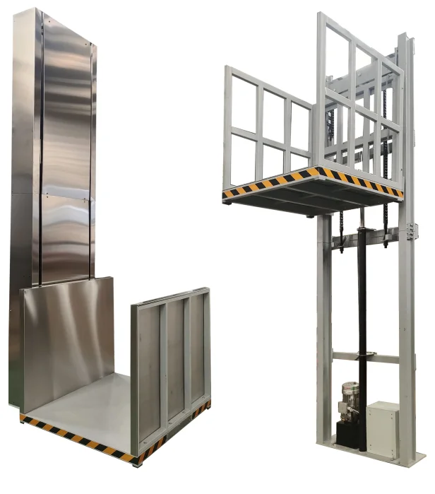 Custom Electric Hydraulic Industrial Elevator Cargo Elevator 1 Ton Capacity