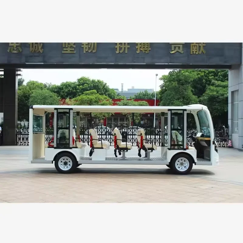 Factory Direct Sales Electric Vehicle Sightseeing Bus 23 Seat Tourist Electric Sightseeing Bus with Lithium Battery