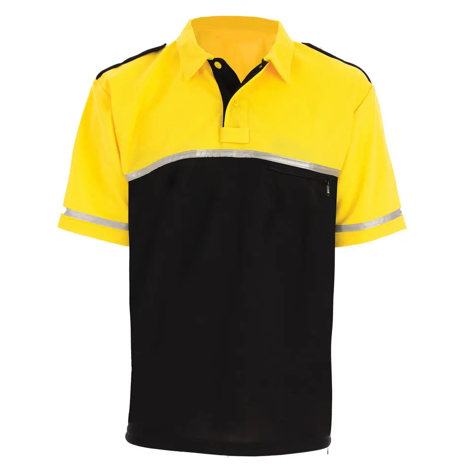 2023 Professional High Visibility P0LICE Shirt Security Uniform Reflective Polo Shirt