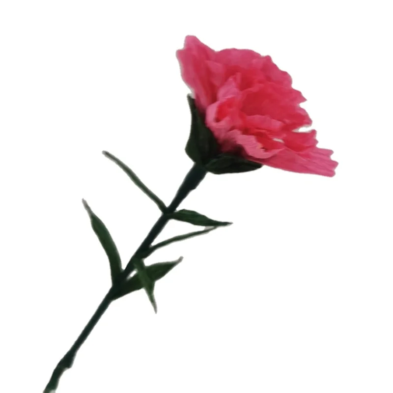 Wholesale Floral Gift Wrapping Crafts Colorful rolled crepe paper flower