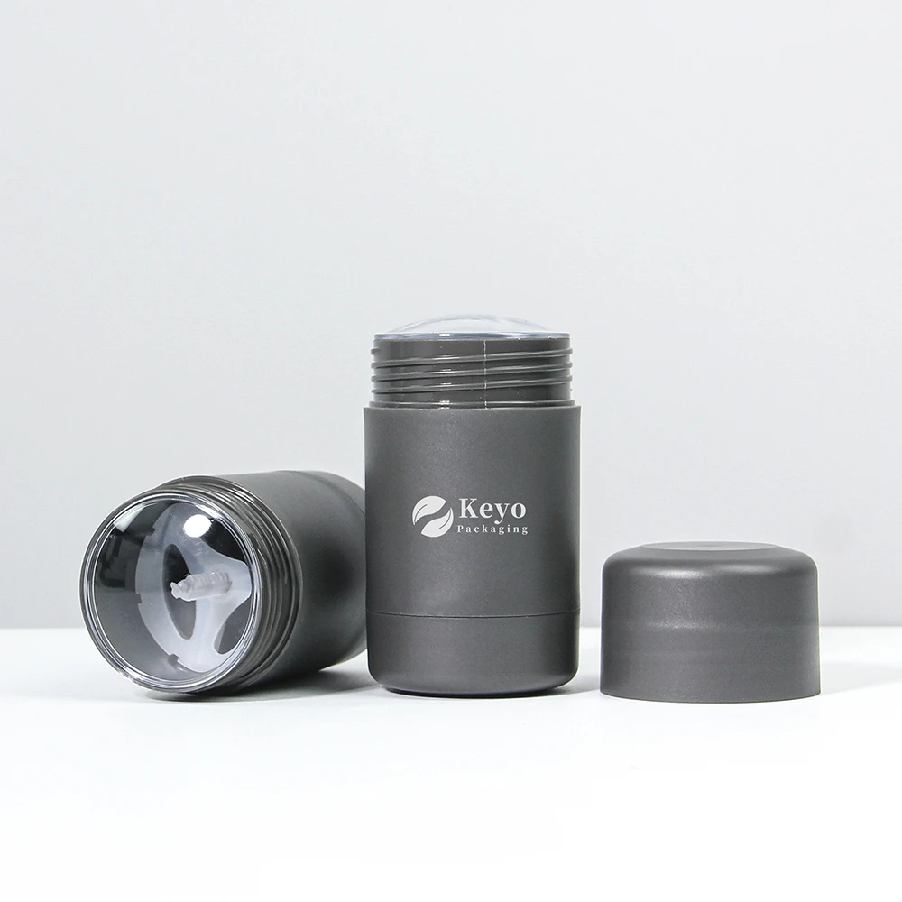 30ml 50ml 60ml 75ml 90ml pp round deodorant sunscreen stick plastic bottle cosmetic Twist Up Filling Stick Deodorant Container