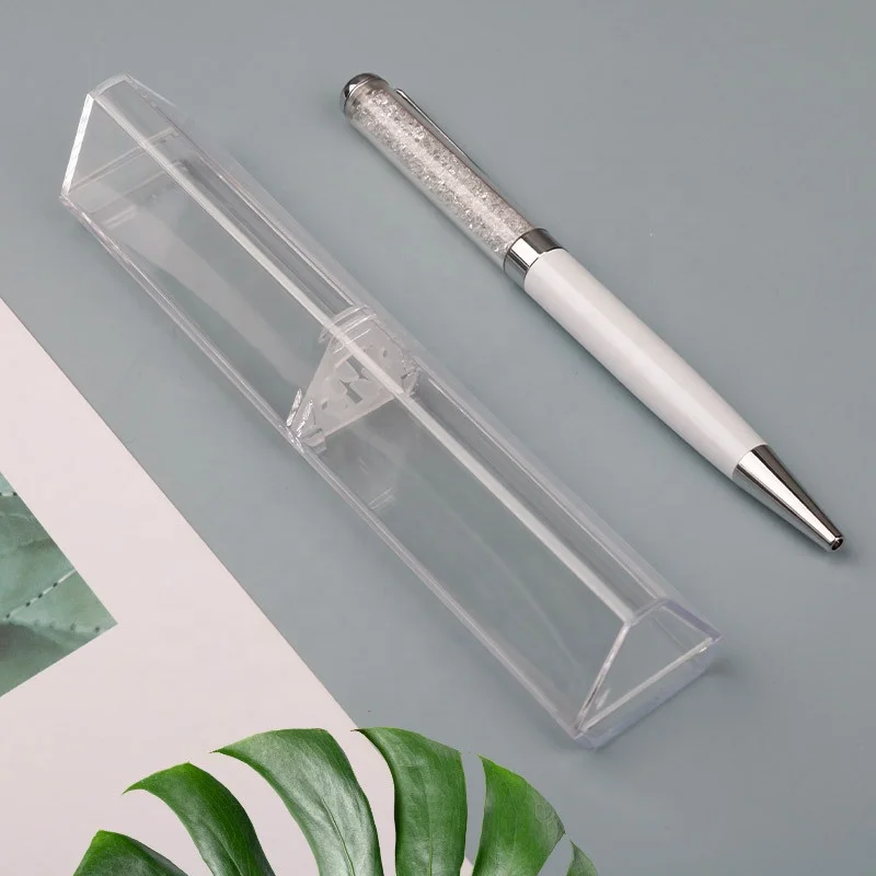 Triangular Plastic Clear Pen Display Box For Single Pen Packing Cheap
