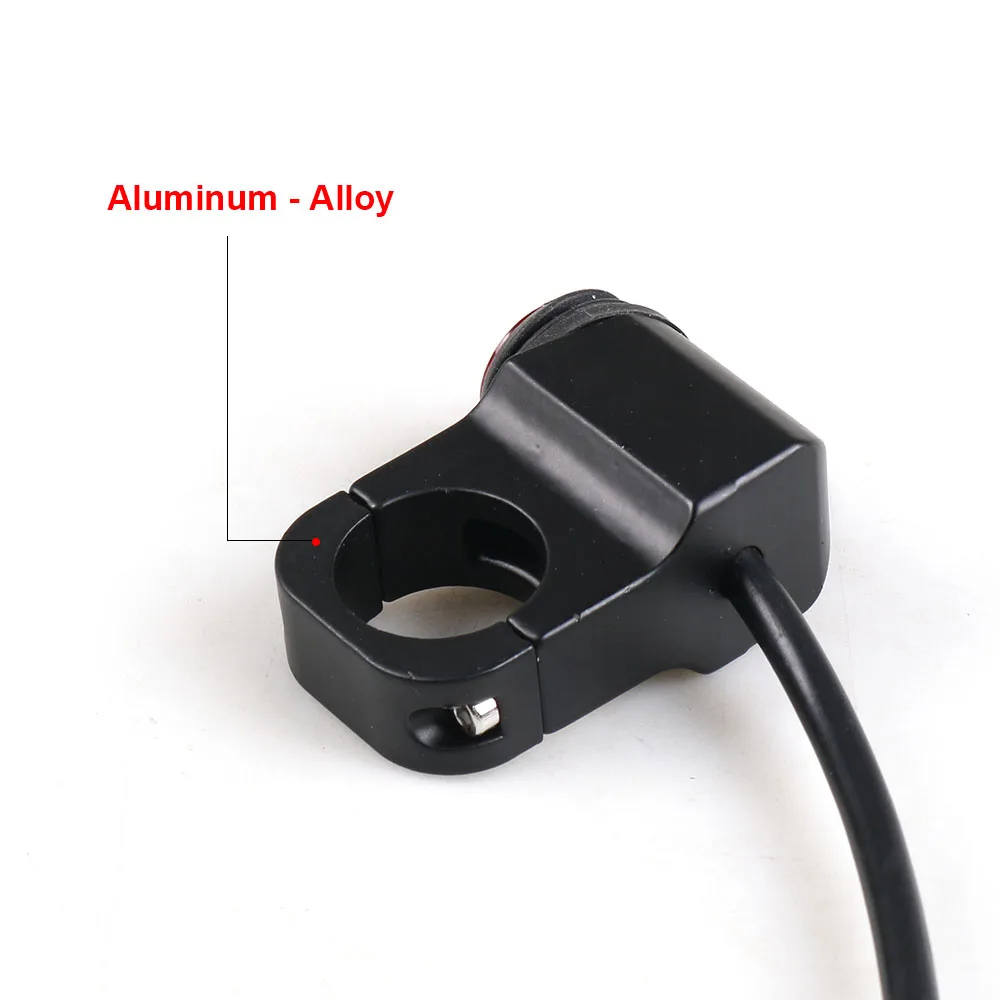 AlcantaLED  Motorcycle Aluminium Alloy Switches 22mm Handlebar Headlight Switch 3 Wires Waterproof other car light accessories