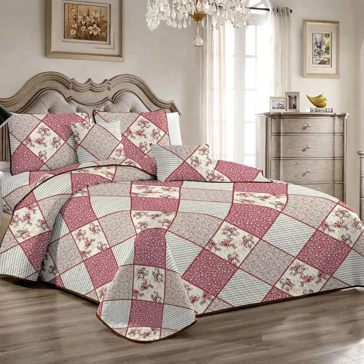 Высококачественный набор для спальни, покрывало для дома, отеля, набор покрывала с геометрическим рисунком, двойное покрывало