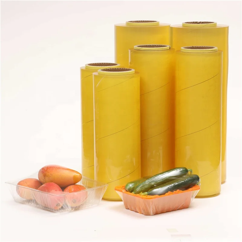 Factory high quality cling film food grade  PVC  jumbo roll cling film wholesale for food