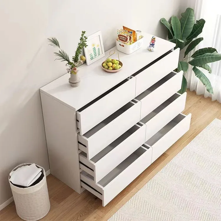 Wholesale Chest Drawer 6 Drawer Dresser Modern Made in China Cheap White Chest of Drawers