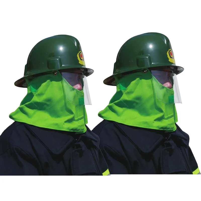 2021 green high quality fireman rescue safety helmet