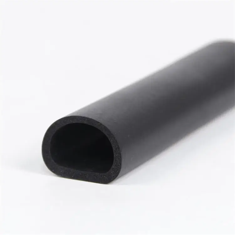EPDM round foam sealing strip/sponge rubber o ring cord extruded black round