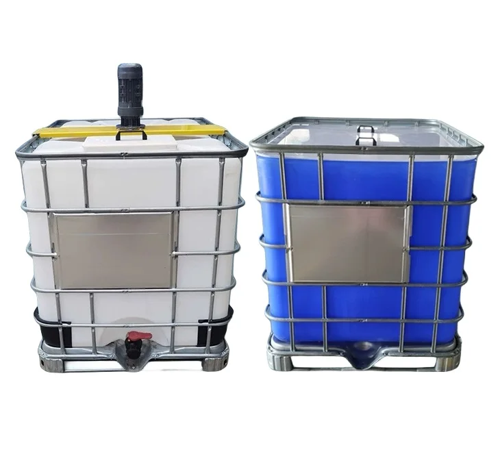 1000l rectangular stainless steel cubic container ibc plastic tank wholesale