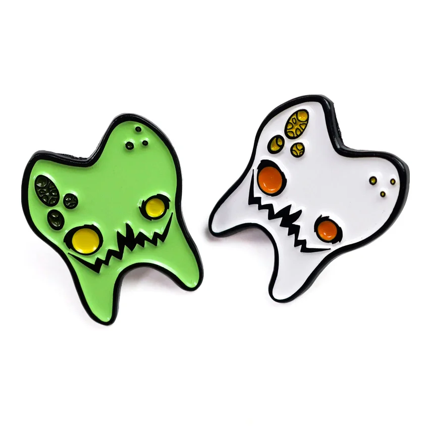 Custom funny cartoon cute teeth design metal enamel brooch fashion personality tooth badge pin clothing accessories jewelry