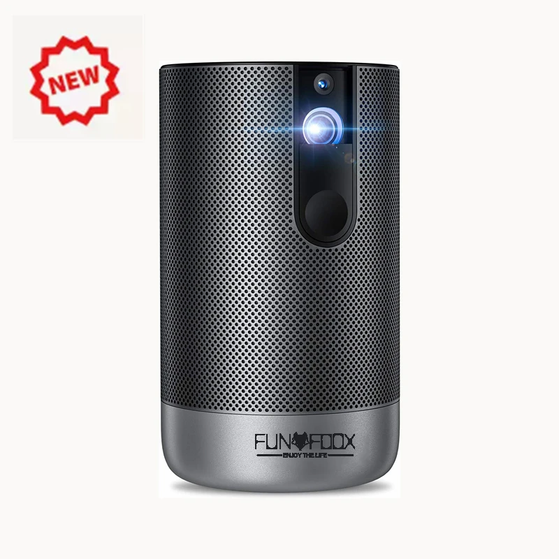 Native 1080p DLP Support 4K  Android Smart Battery Mini Portable Pocket Home Projector