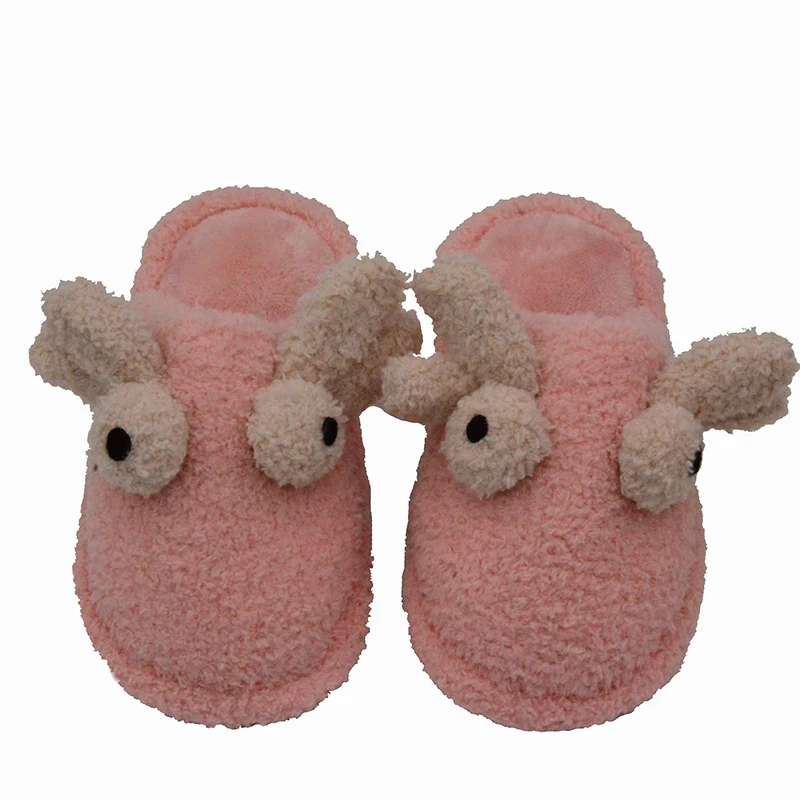 Hot Selling Cute Soft Winter Warm Girls Toddler Slides Flat Slippers for Kids