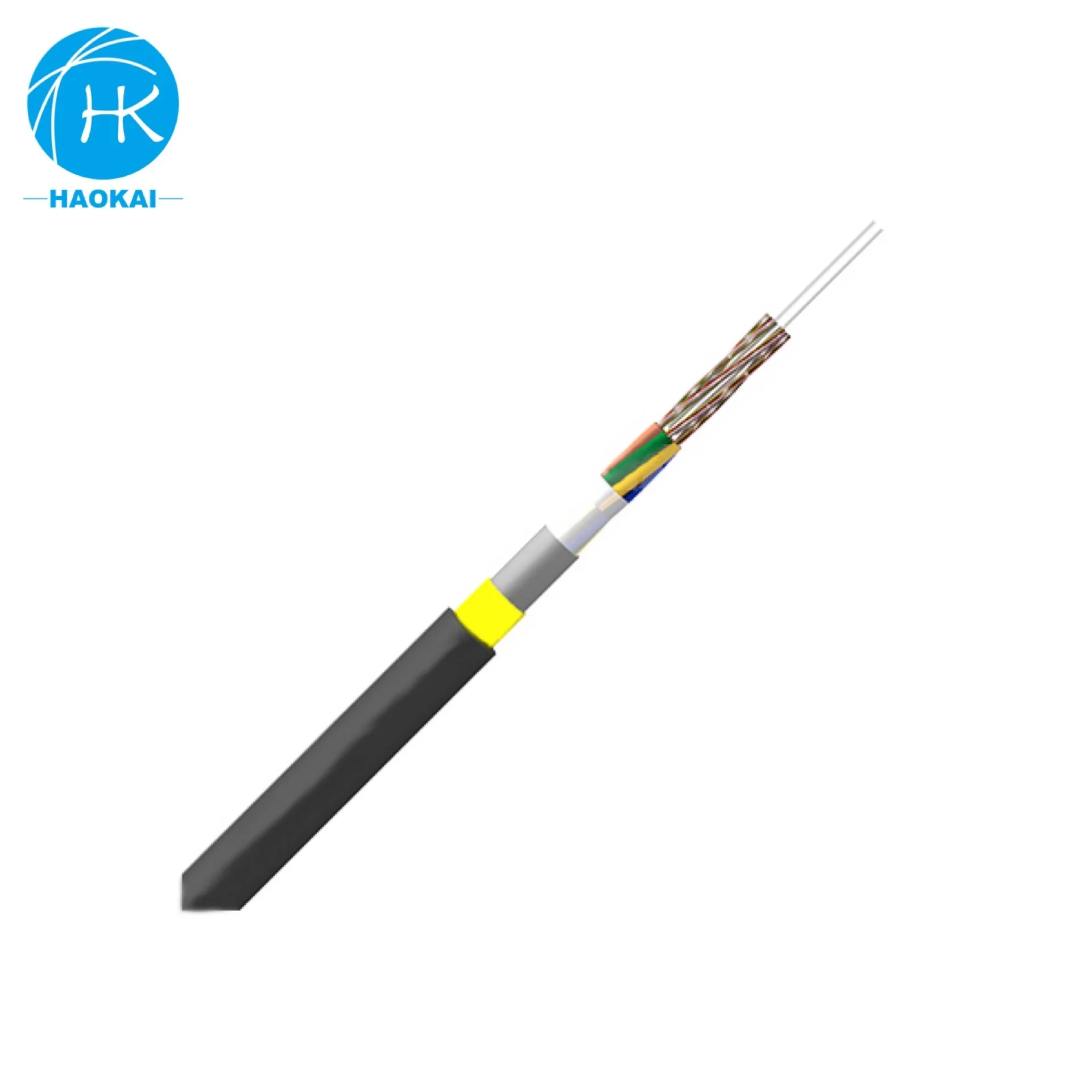 48 Core ADSS Double Sheath 50/80/120/150 meters Span Outdoor Aerial Optical Fiber Cable