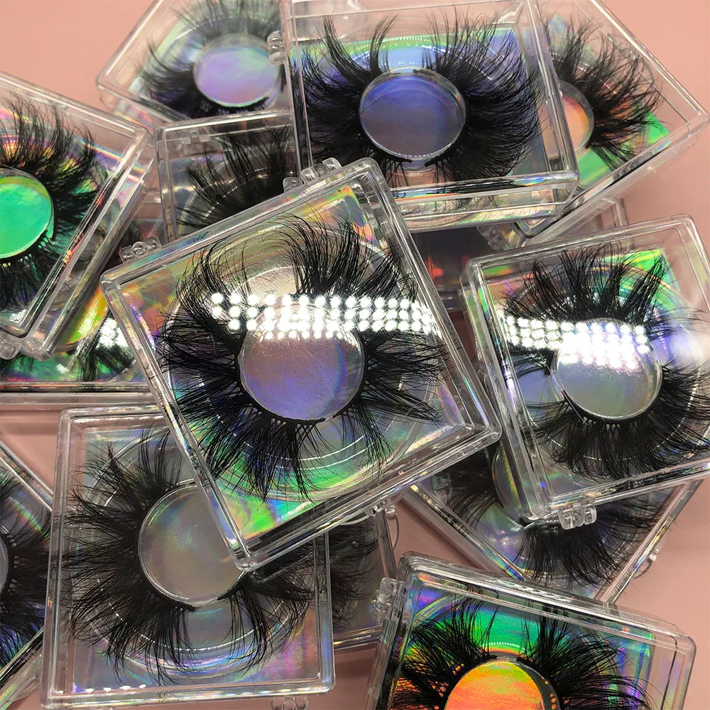 Wholesale Individual Eyelashes 3D Mink lashes Customized eyelash packaging