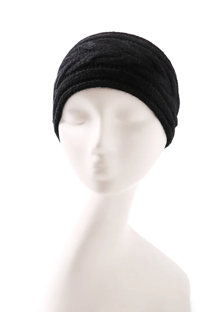 Winter Headband Women Girls Custom Cable Knit Cashmere Ear Warmer Head Warmer