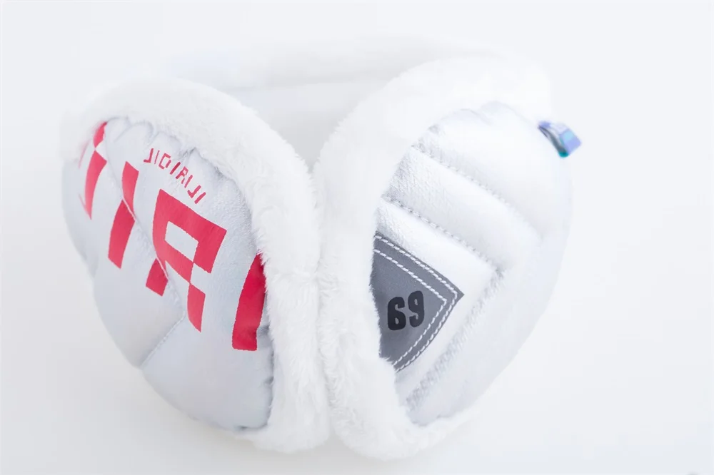 Winter foldable hair band earmuffs Lady warm windproof memory plush down-filled earmuffs