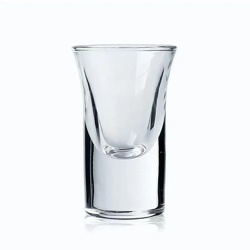 Factory wholesale 30MI Whiskey Double Side Cordial Glass Laser Engrave Reusable ShotGlass bullet cup wine liquor glass