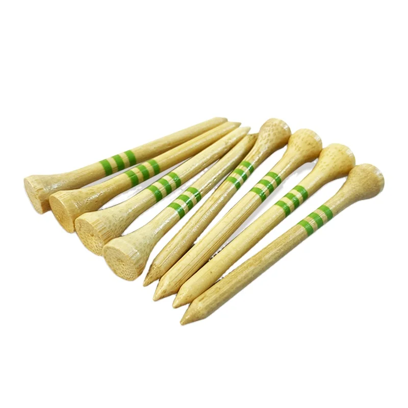 Professional 54mm 70mm 83mm 2 3/4 inches Hardwood Custom Logo Wooden Tees Durable Logo Printed Wood Golf Tees