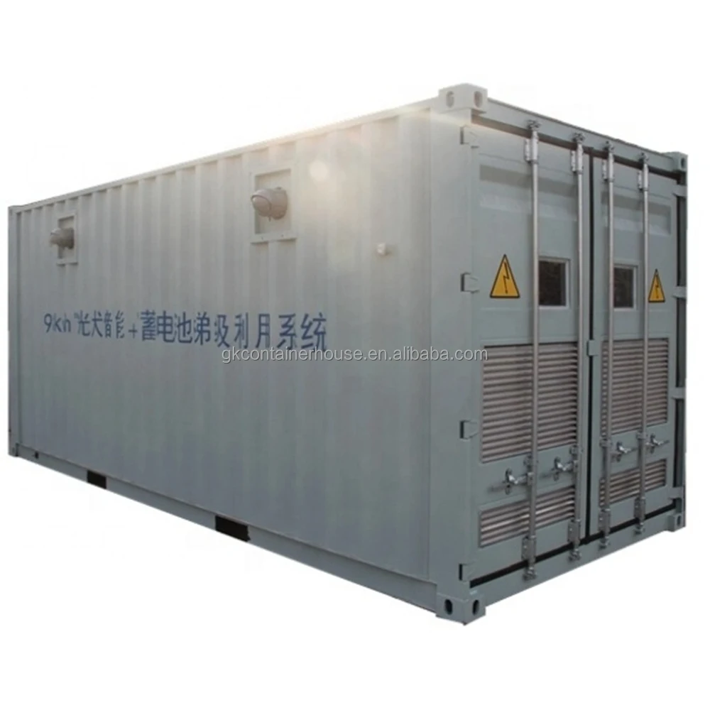 Commercial Solar Energy Storage System (ESS) Battery Cabinet 20ft & 40ft Steel Container Battery Storage System