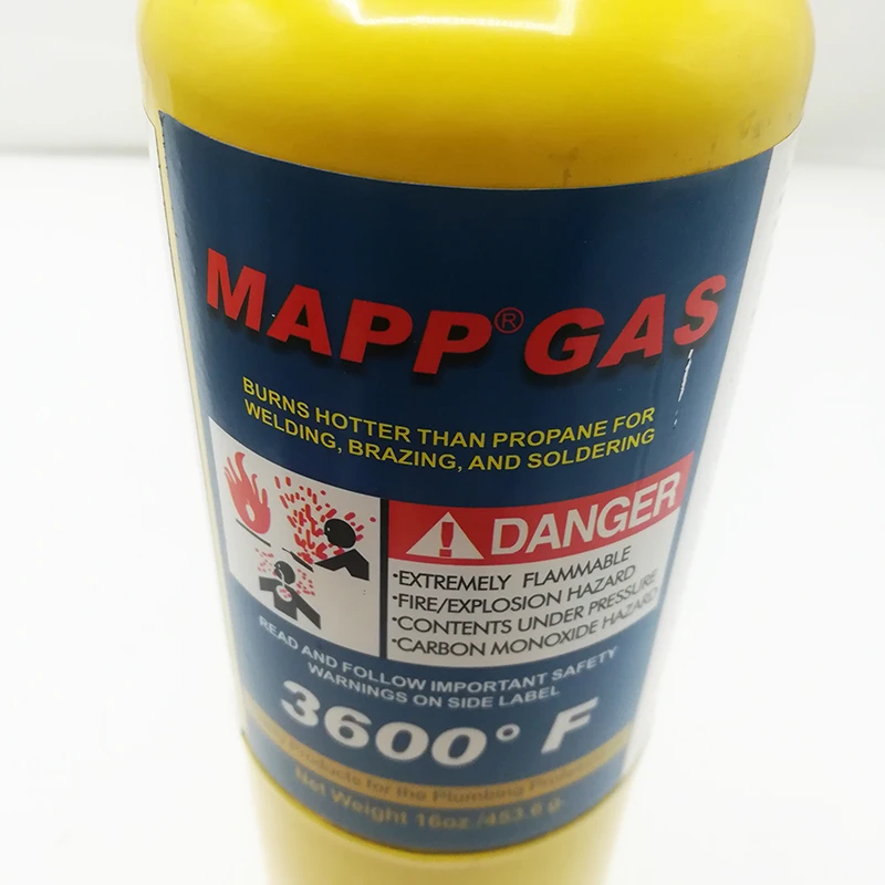 99.99% чистый газовый баллон Mapp для сварочного пистолета, Сварочная горелка mapp gas