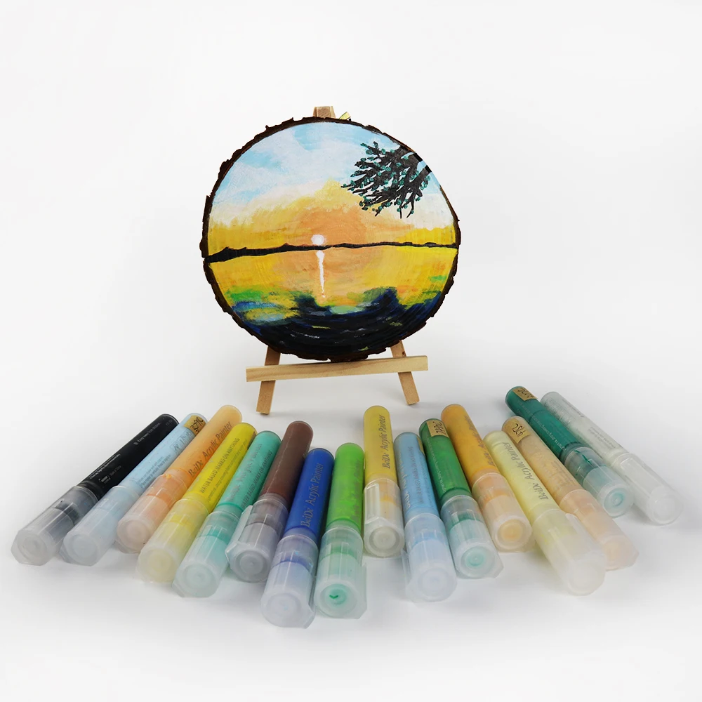 Acrylic Paint Marker Pens for Rock Painting, DIY Craft Projects, Ceramic, Glass, Canvas, Mug, Metal, Wood, Easter Egg