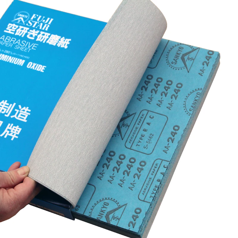 japan sankyo abrasive aluminium oxide electro coated sanding paper dry sandpaper for wood