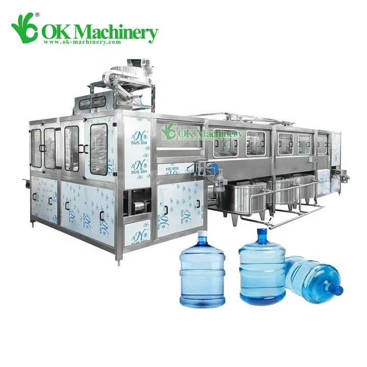 XP564 Stainless Steel Sus304 300 450 600 Bph 5 Gallon 20 Liter Bottled Water Filling And Capping Machine