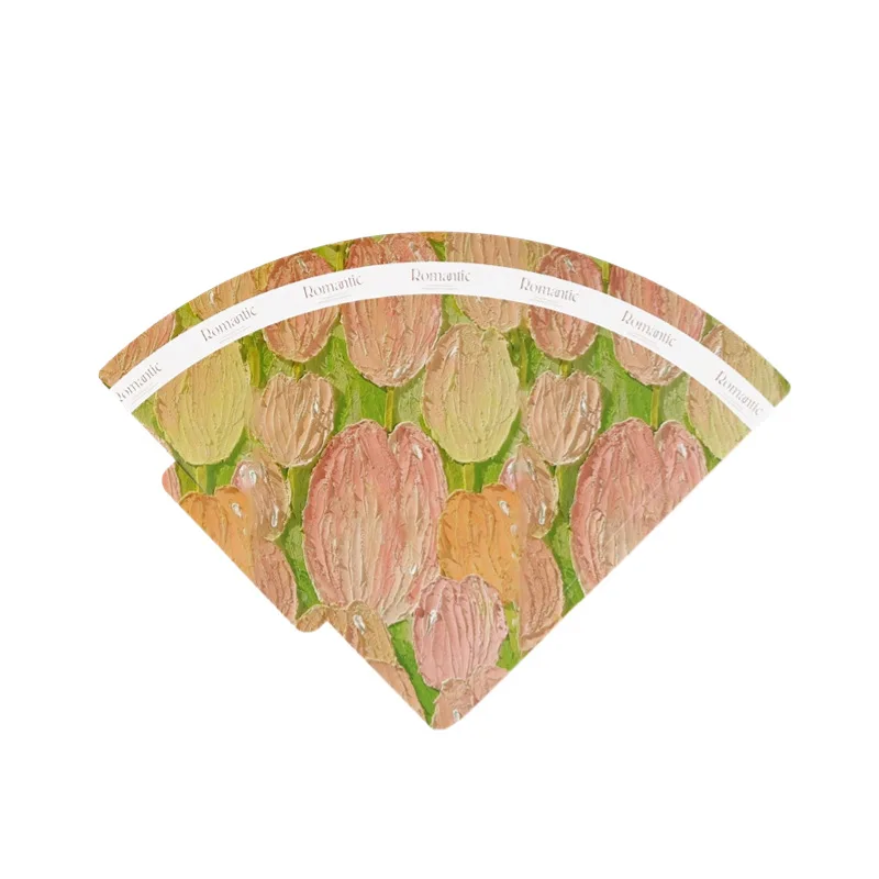 New Design Gift Paper Thick Cardboard Unique Ice Cream Cone Shape Flower Wrapping Paper for Bouquet