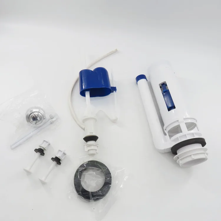 Toilet tank Accessories Old-fashioned Toilet Drain Valve Inlet Valve Button Upper Water Valve Outlet Set