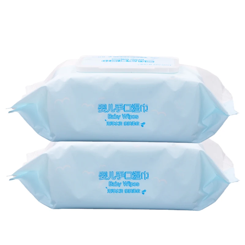 Biodegradable 80pcs Bamboo Organic Baby Wet Tissues Scented Flushable Hand and Face Wipes Eco-Friendly Wet Wipes