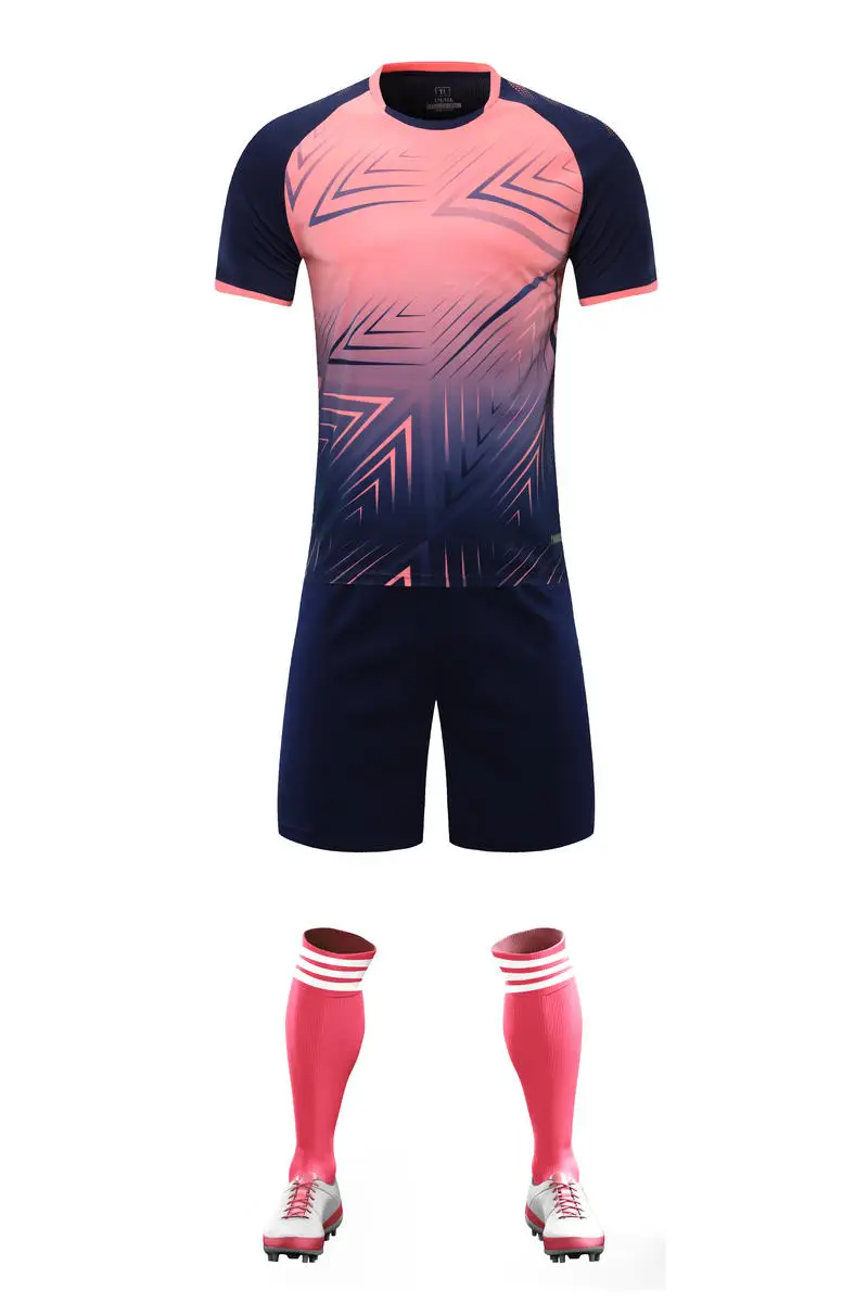 Wholesale Professional football Uniforms Custom Design Soccer Wear Kids Adult Football Shirt Uniforms Wear Soccer Jersey