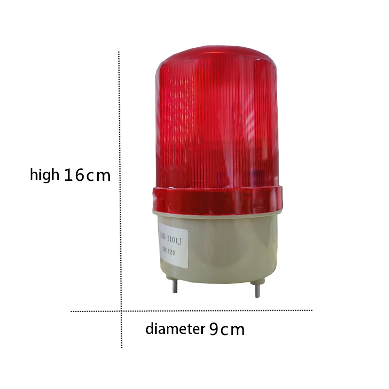 Rotary Audible And Visual Alarm Horn Warning Light Audible And Visual Alarm Perimeter Intrusion Alarm System Electric Fenc kit