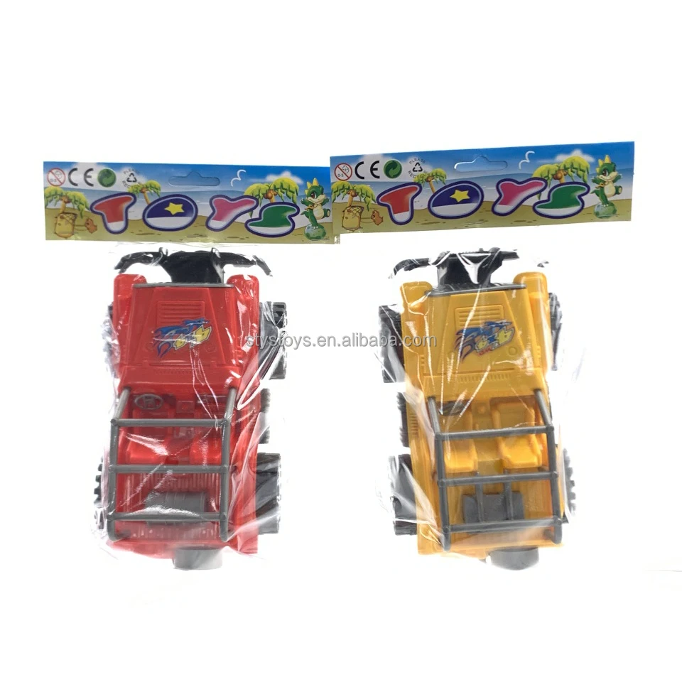 Friction Power Off-Road Vehicle 4 Colors Mix Pack 20CM Inertial Urban Explorer Truck Toy Car