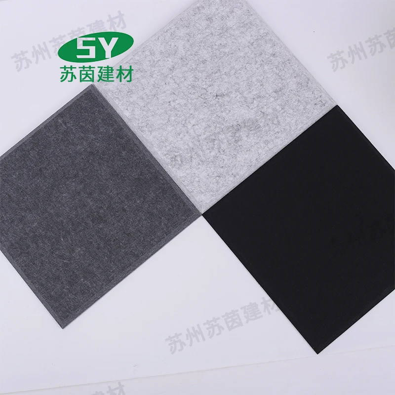 Impact Resistance Acoustic Panels Decorative Pet Felt Acoustic Panel En 13823 Certificate For Guitar Center