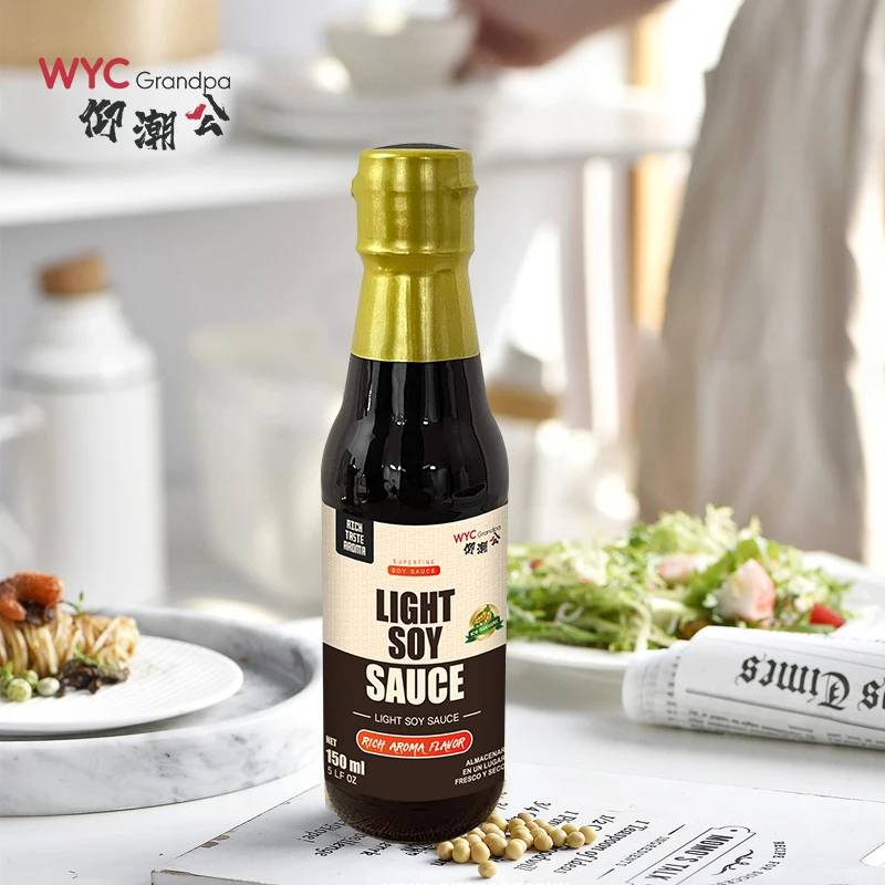 Wholesale Soy Sauces Natural Brewed Additive Free Purpose Traditional Dark Light Bulk Soy Sauce 1.86L 1.25L 1L 6pcs CTN