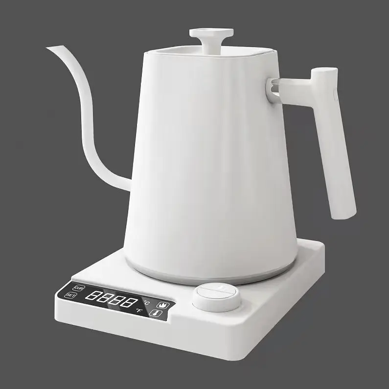 Stainless Steel Electric Variable Temperature Setting Gooseneck Kettle for Pour Over Coffee
